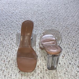 ZARA clear heels